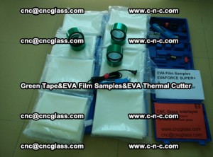 PET GREEN TAPE, EVAFORCE FILM SAMPLES, EVA THERMAL CUTTER (5)